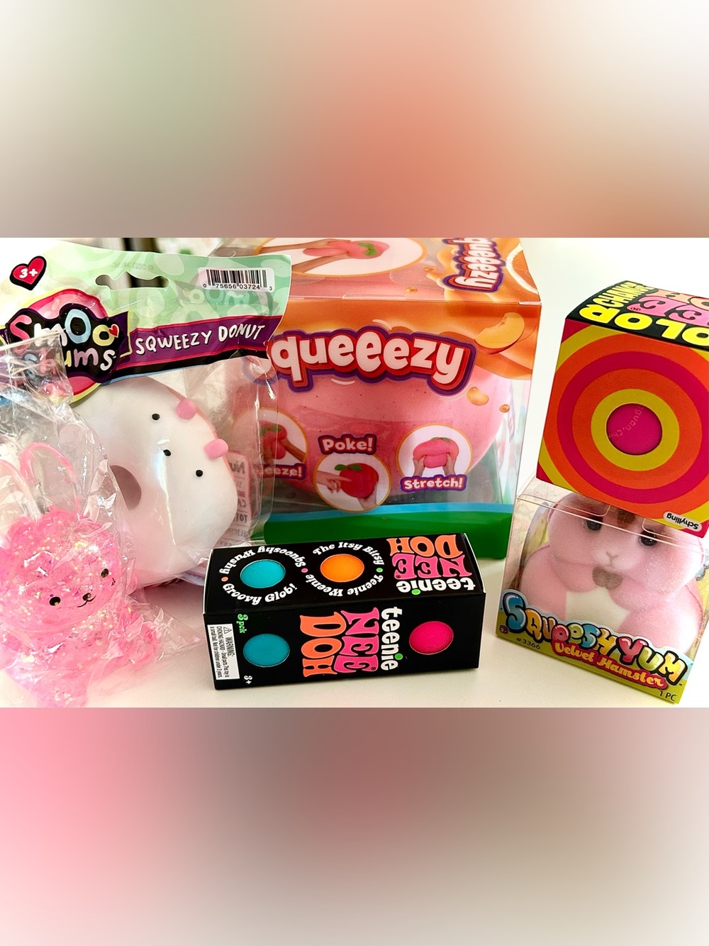 Needoh/Sunny Days viral Squishy 6-pc BUNDLE Authentic! NEW Needoh Color change